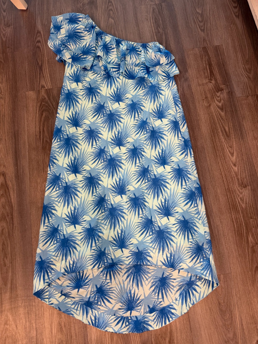 Vineyard Vines Blue Palm-Print Kids Shorts